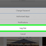 خروج از اکانت اینستاگرام