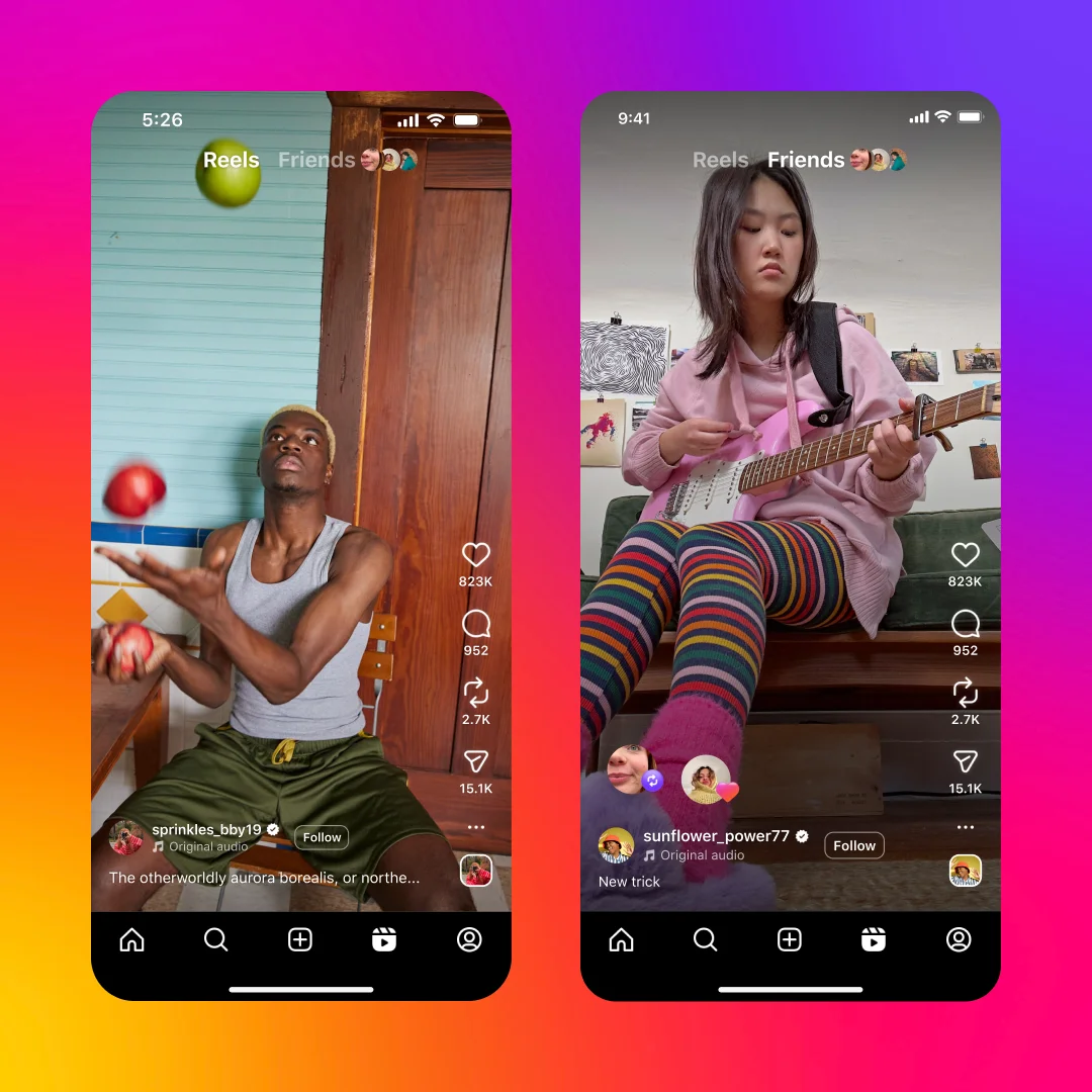 تب Friends جدید در ریلزها